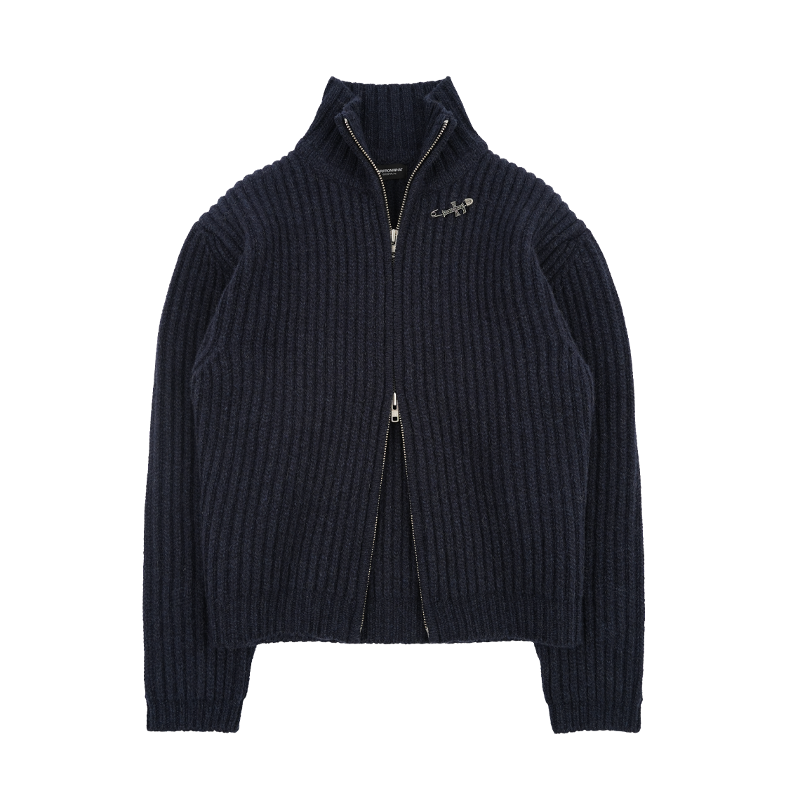 [더블적립]파프롬왓 파 헤비 립 울 니트_네이비([더블적립]Farfromwhat Far Heavy Rib Wool Knit_Navy)