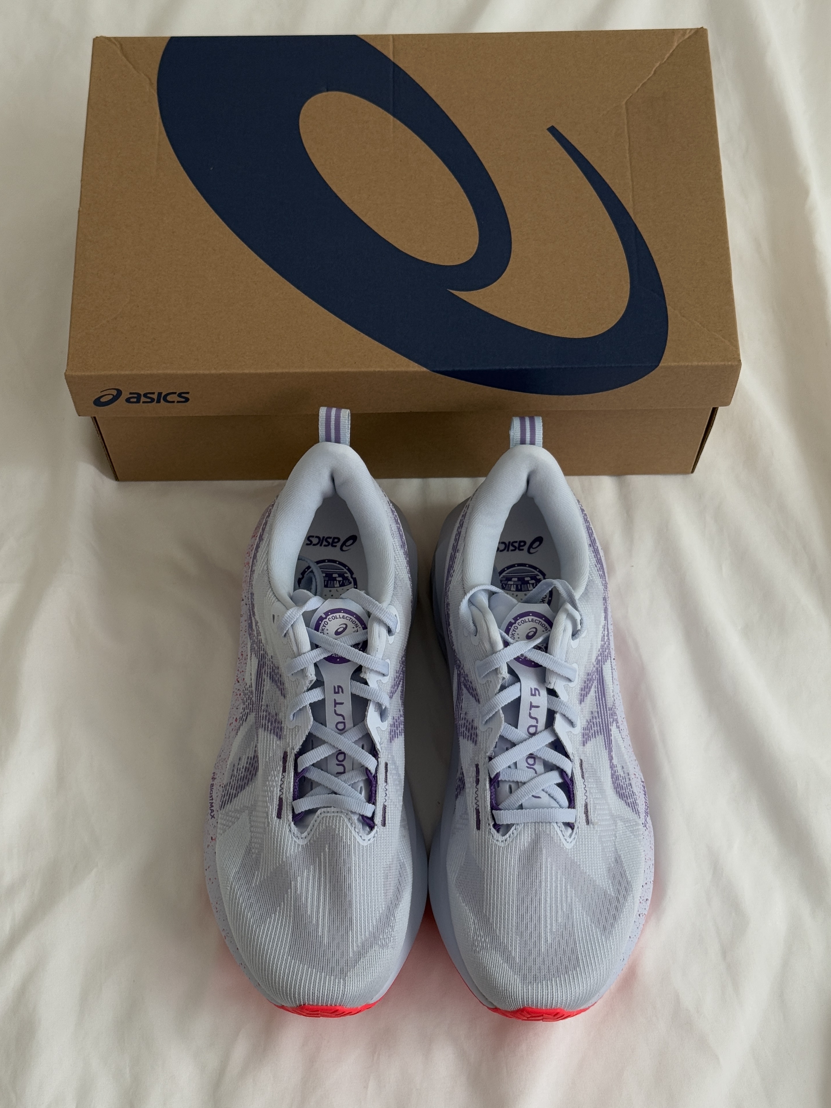 Asics Novablast 5 Tokyo Blue Fade Edo Purple 착용 스타일 - 2