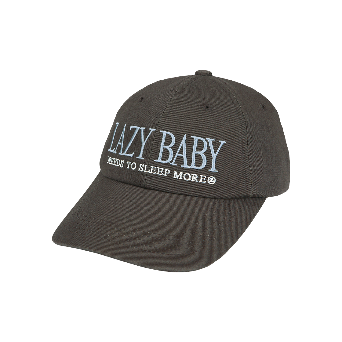 8809908759575 LAZYZ Lazy Baby Vintage Washing Solid Ball Cap - Brown
