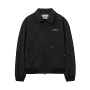 SATUR Maron Nylon Padded Bomber Jacket Black