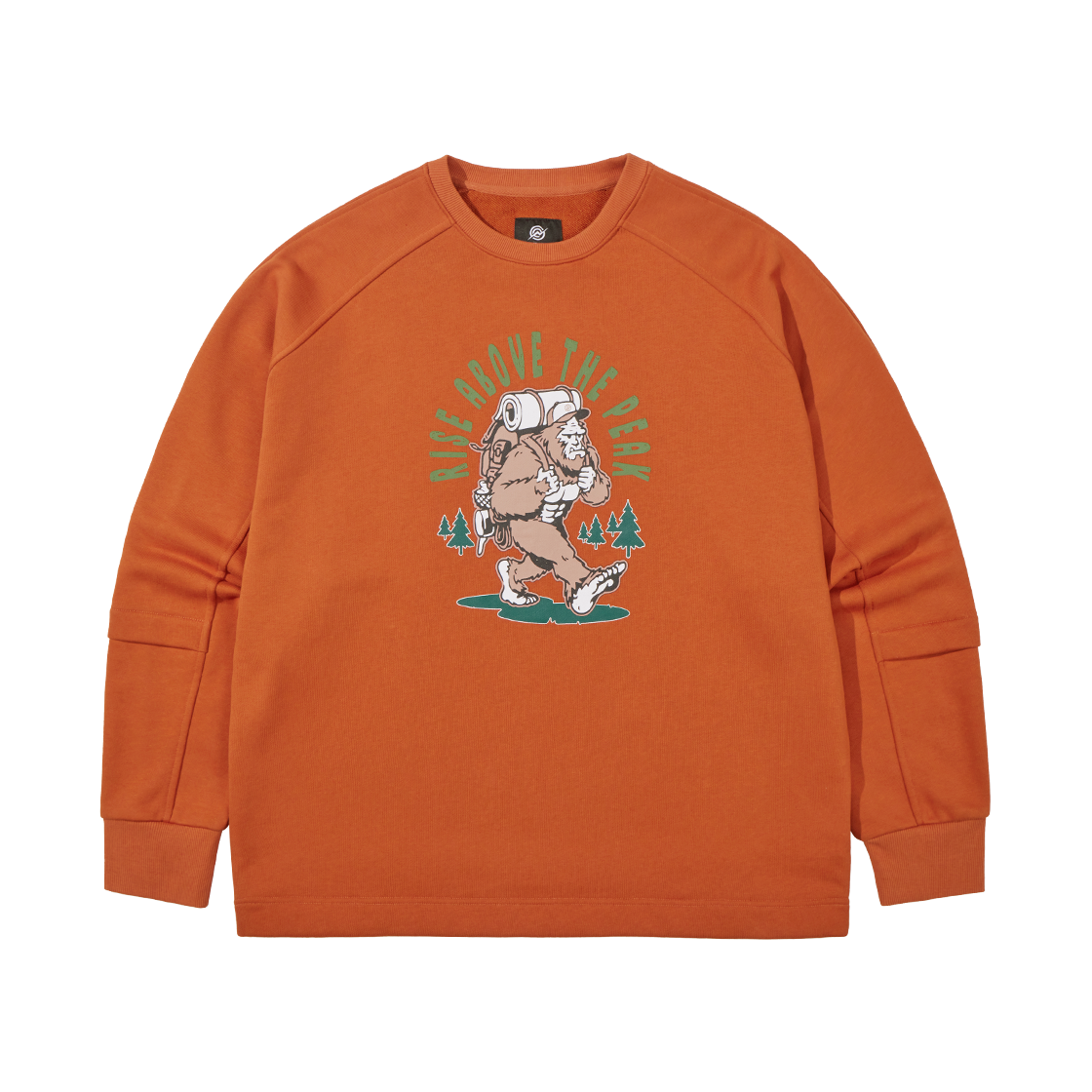 KB3SW1305MOG KALA PATTHAR YETI Graphic Sweatshirt Orange