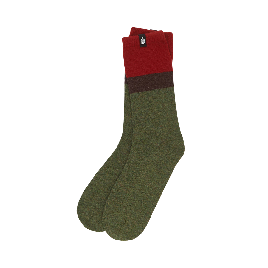 NY4MR58B The North Face Wool Mid Block Socks Red - 25FW
