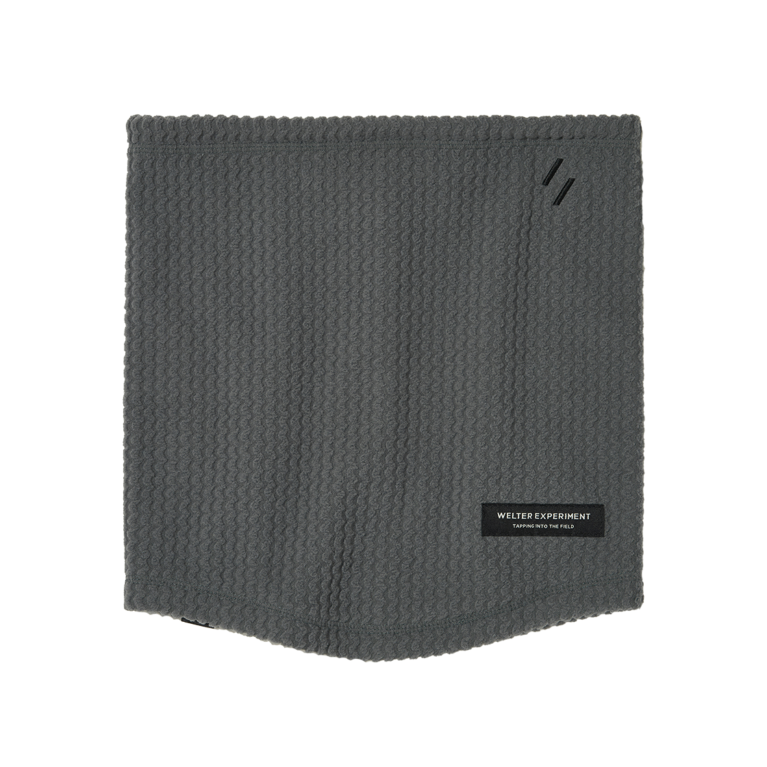 WBEWAA002CH WELTER EXPERIMENT Calora Fleece Neck Warmer Charcoal