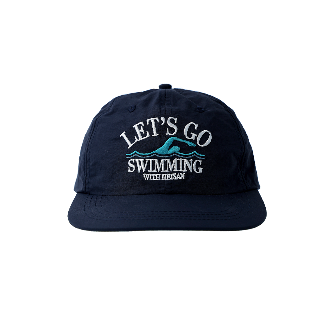 P0000SAS000K Heisan Let's Go Nylon Camp Cap - Swimming