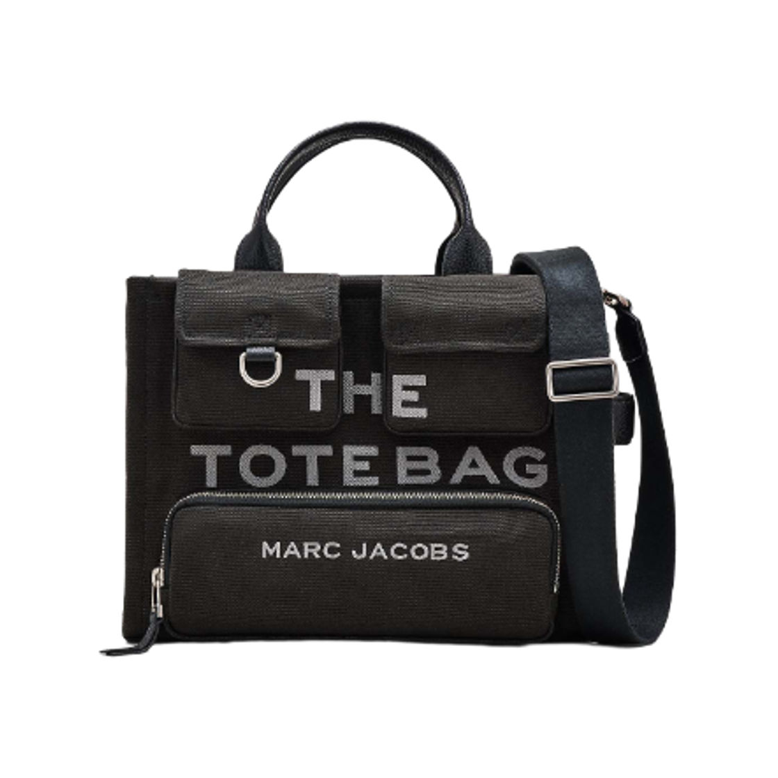 2P5HTT007H03-001 Marc Jacobs The Cargo Canvas Medium Tote Bag Black