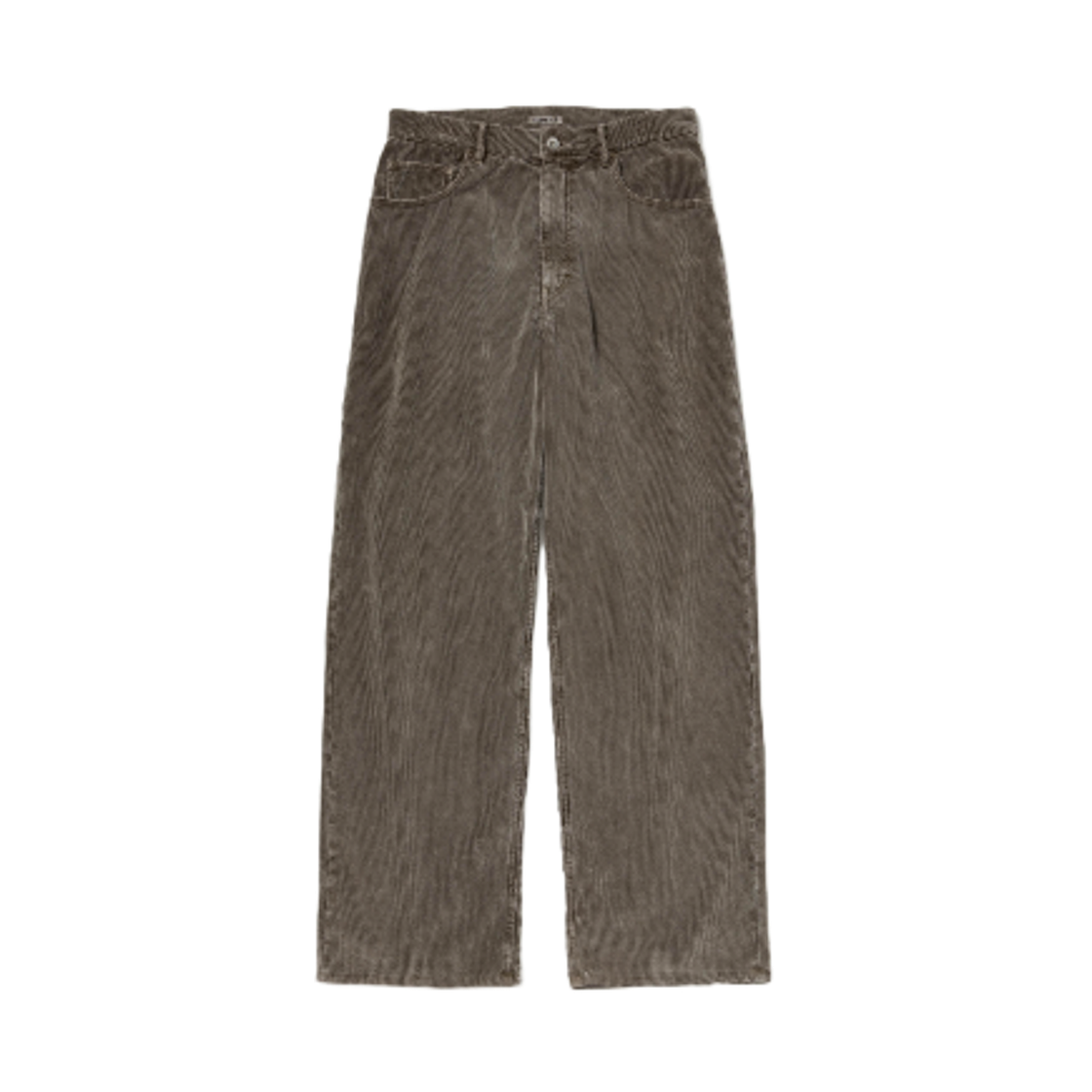 오라리 피그먼트 다이 핀스 코듀로이 와이드 5P 팬츠 올리브 브라운(Auralee Pigment Dye Finx Corduroy Wide 5P Pants Olive Brown)