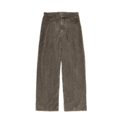 Auralee Pigment Dye Finx Corduroy Wide 5P Pants Olive Brown