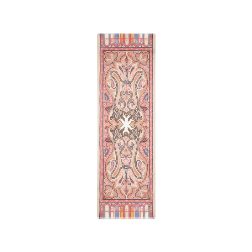 (W) 에트로 페이즐리 캐시미어 실크 스카프 멀티컬러((W) Etro Paisley Cashmere and Silk Scarf Multicolour)