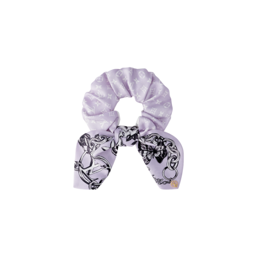 M96859 (W) Louis Vuitton Blooming Monogram Scrunchy Lilac