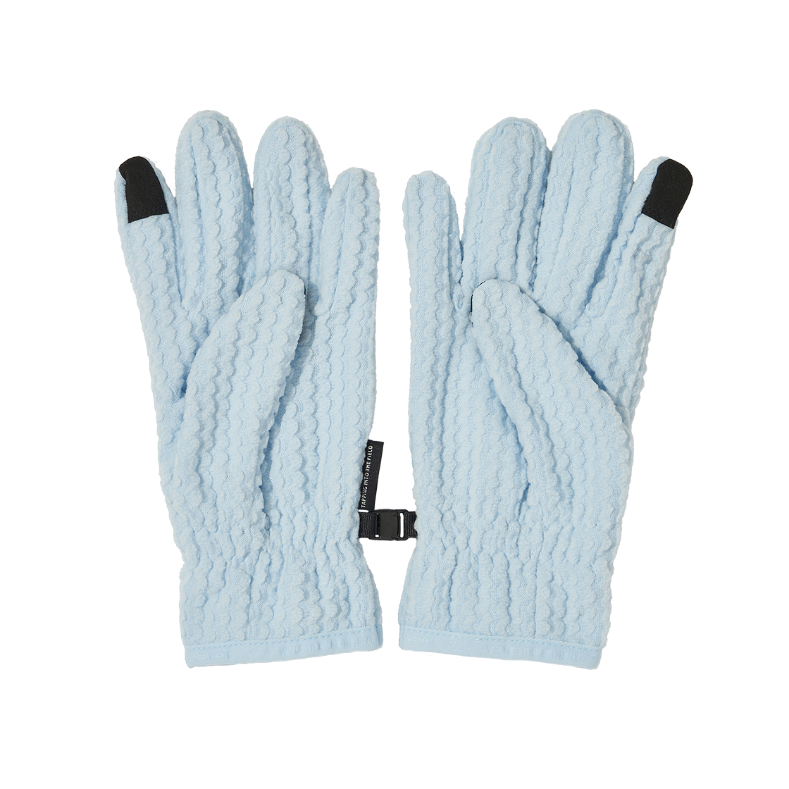 WBEWAA001SB WELTER EXPERIMENT Calora Fleece Gloves Sky Blue
