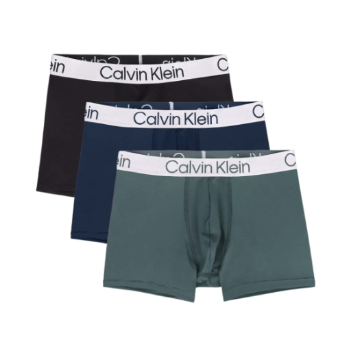 캘빈 클라인 마이크로파이버 3팩 박서 브리프 블랙 피콧 터뷸런스(Calvin Klein Microfiber 3-pack Boxer Briefs Black Peacoat Turbulence)