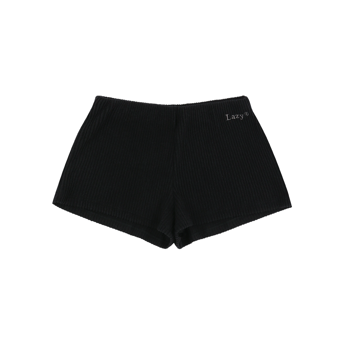 8809908759247 LAZYZ Snuggy Rib Shorts - Black