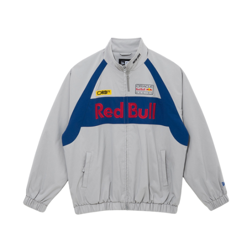뉴에라 x 오라클 레드불 레이싱 트랙 자켓 라이트 그레이(New Era x Oracle Red Bull Racing Track Jacket Light Grey)