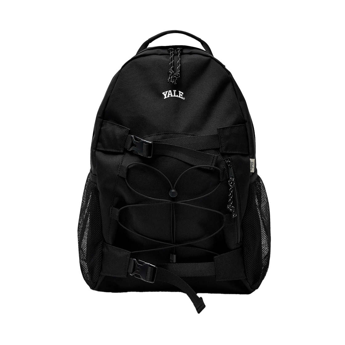 예일 버클 스트링 백팩 블랙(Yale Buckle Strap Backpack Black)