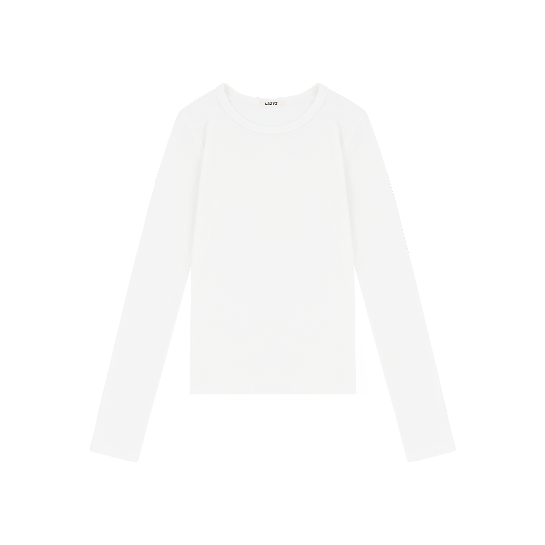 8809908759162 LAZYZ Soft Touch Long Sleeve T Shirt - White