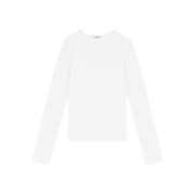 LAZYZ Soft Touch Long Sleeve T Shirt - White