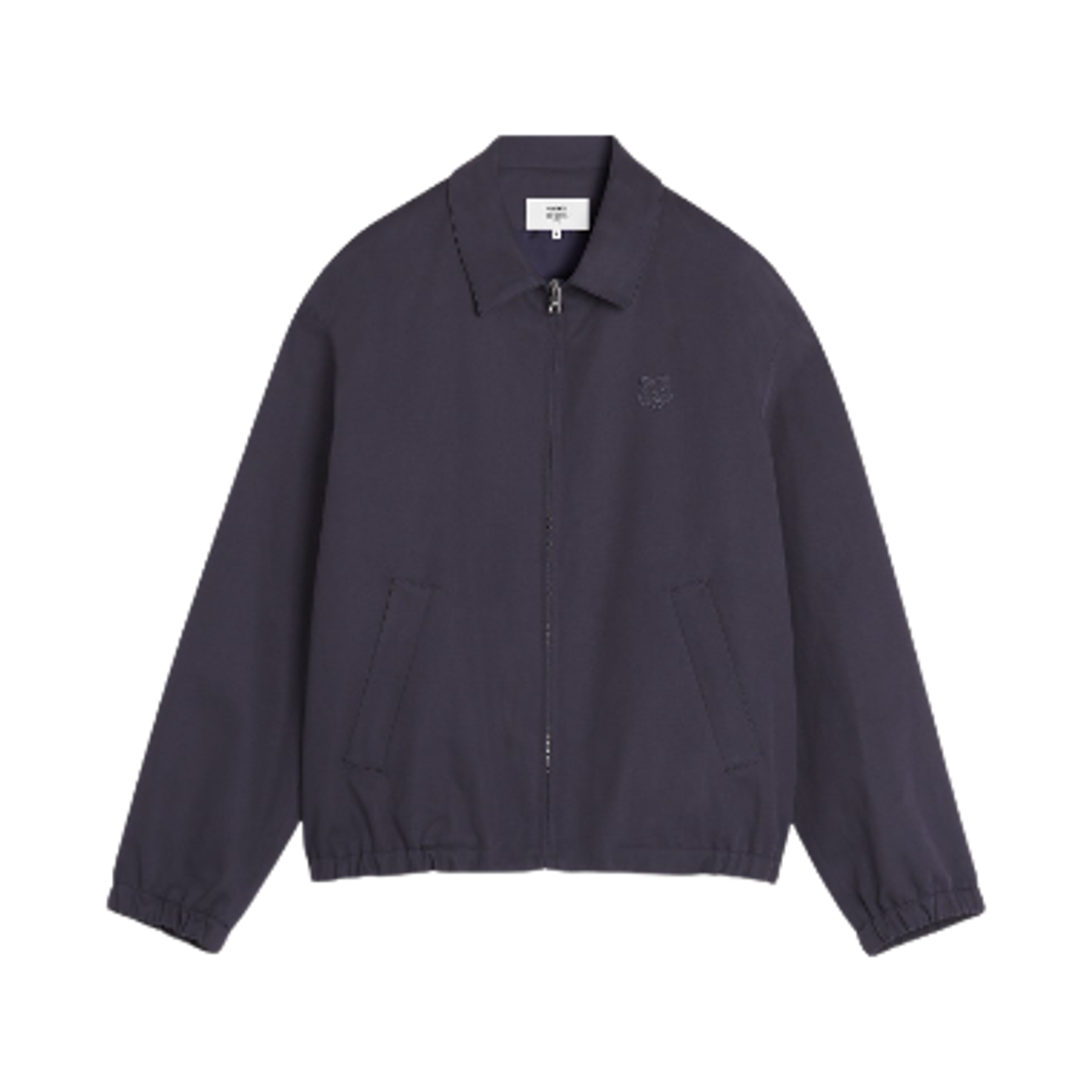 OM02122WW9028-0120 Maison Kitsune Elasticated Zipped Blouson Fig