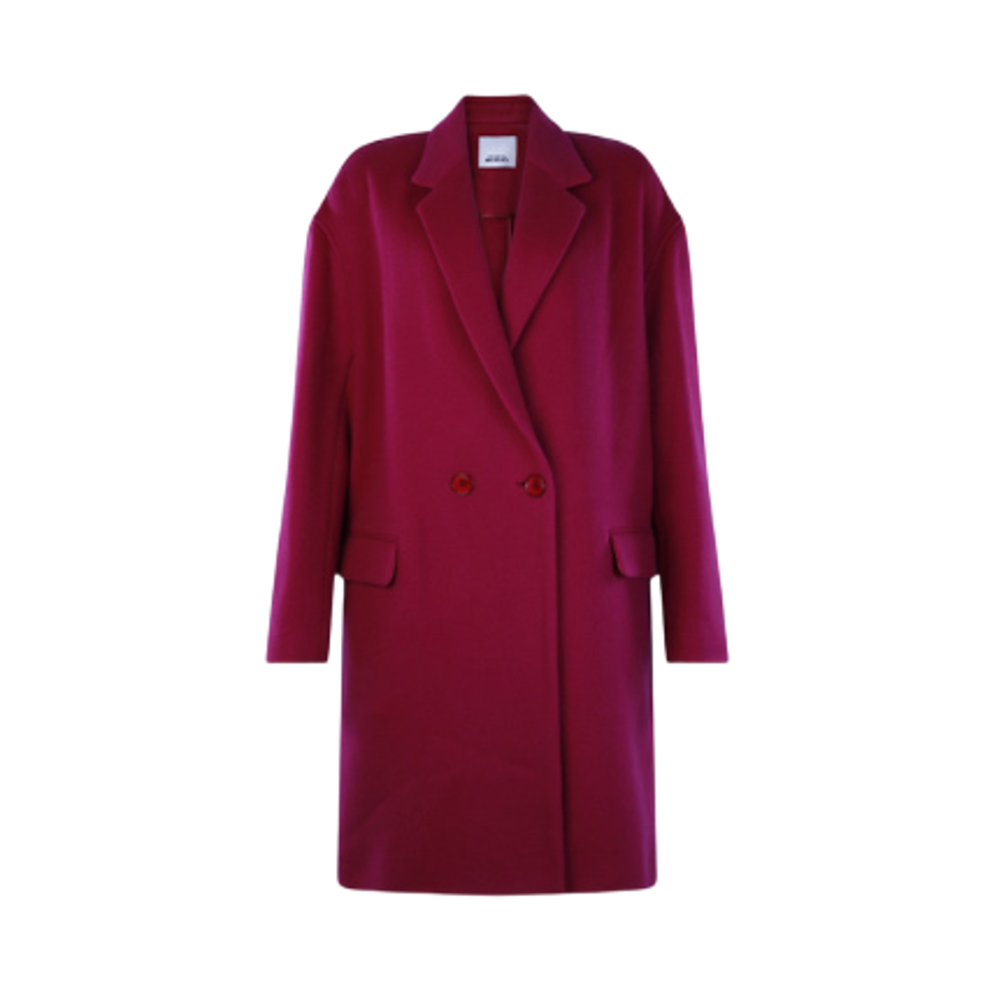 MA0030FB-A3D19I-40RY (W) Isabel Marant Wool Blend Coat Raspberry - 23FW