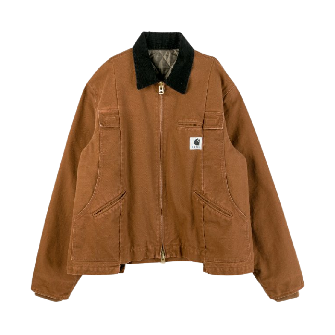 25-00990S-642 Sacai x Carhartt WIP Duck Jacket Dark Beige