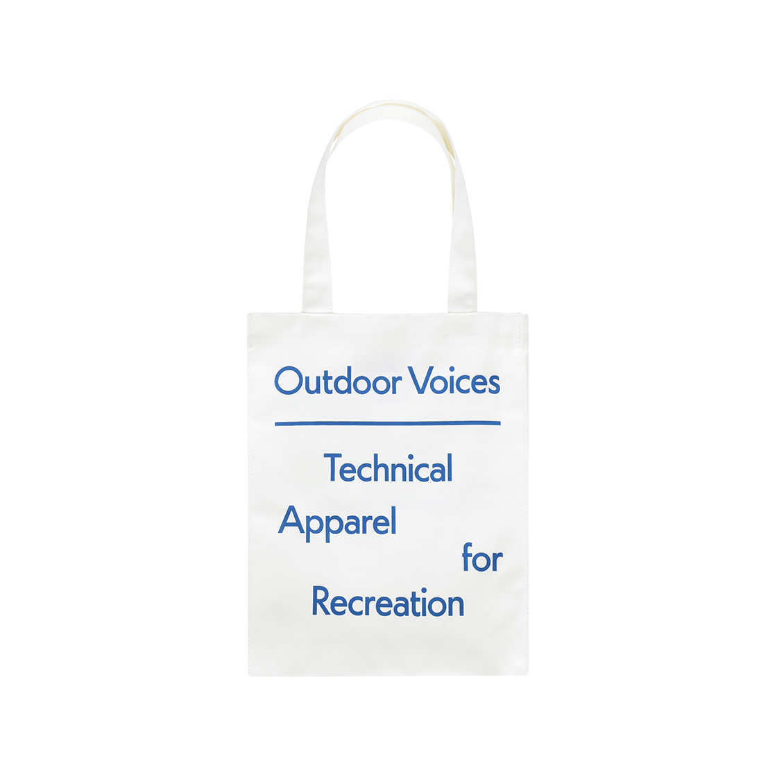 아웃도어보이스 시그니처 토트 백 화이트(Outdoor Voices Signature Tote Bag White)