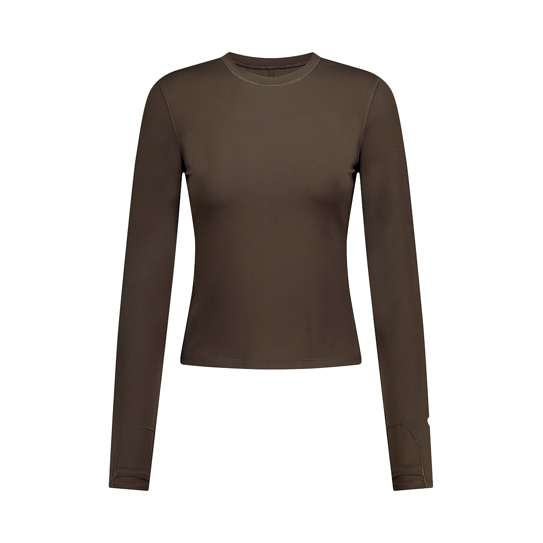 아웃도어보이스 테크놀 오브이 소프트 플렉스 롱 슬리브 티 브라운(Outdoor Voices Technol-Ov™ Soft Flex Long Sleeve Tee Brown)