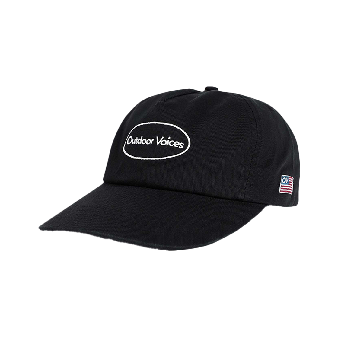 아웃도어보이스 오발 로고 5피 캡 블랙(Outdoor Voices Oval Logo 5p Cap Black)