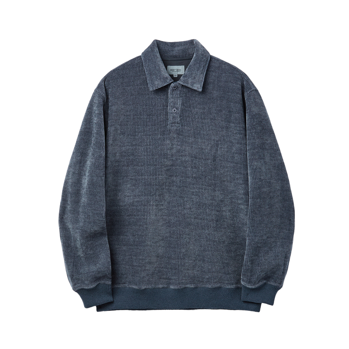 SATAW25571BUD SERIES Chenille Sweat Shirt Dark Blue