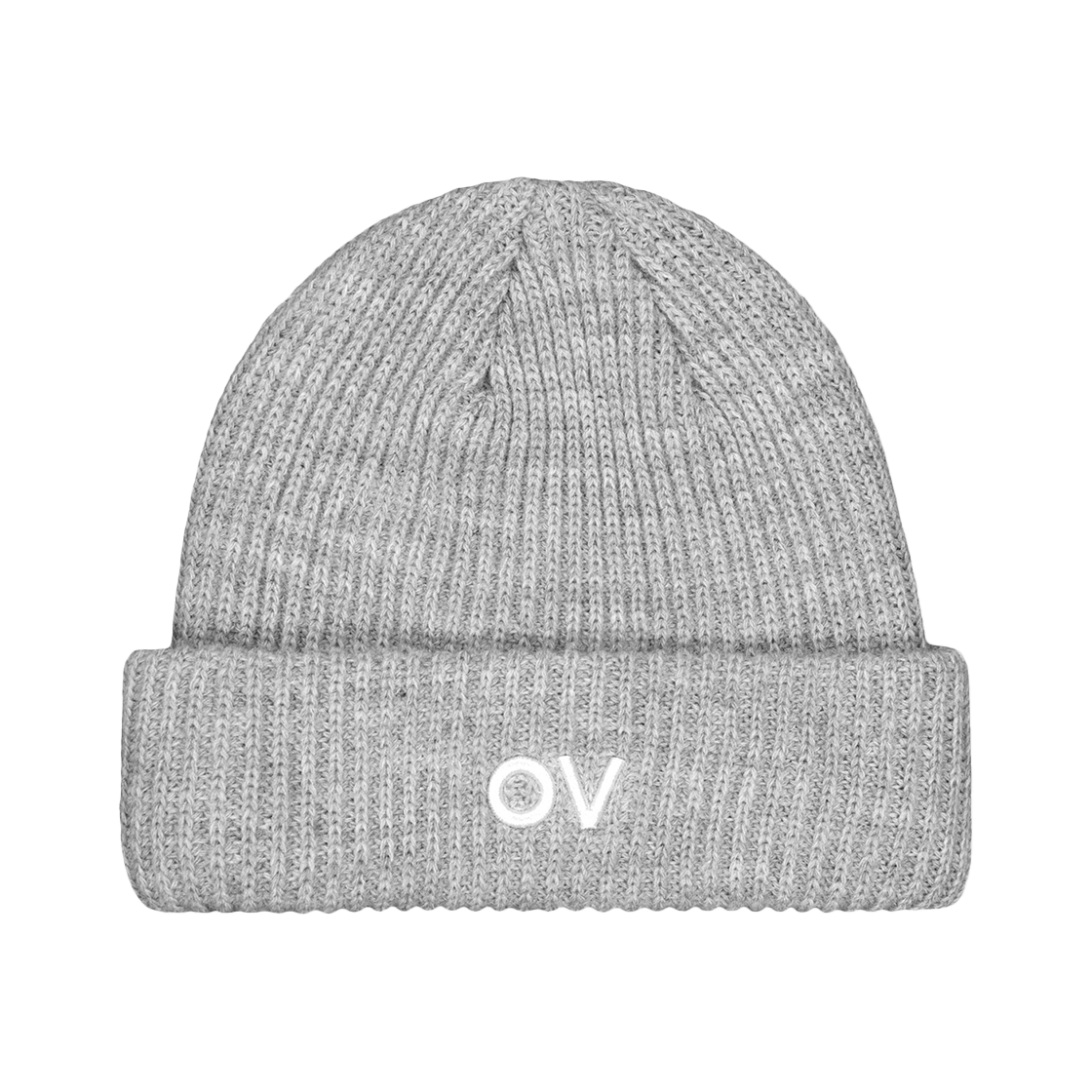 OVC45FHG102LGY Outdoor Voices Logo Cuff Beanie Light Gray