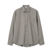 Millo Archive Mute Plaid Check Shirts Light Brown