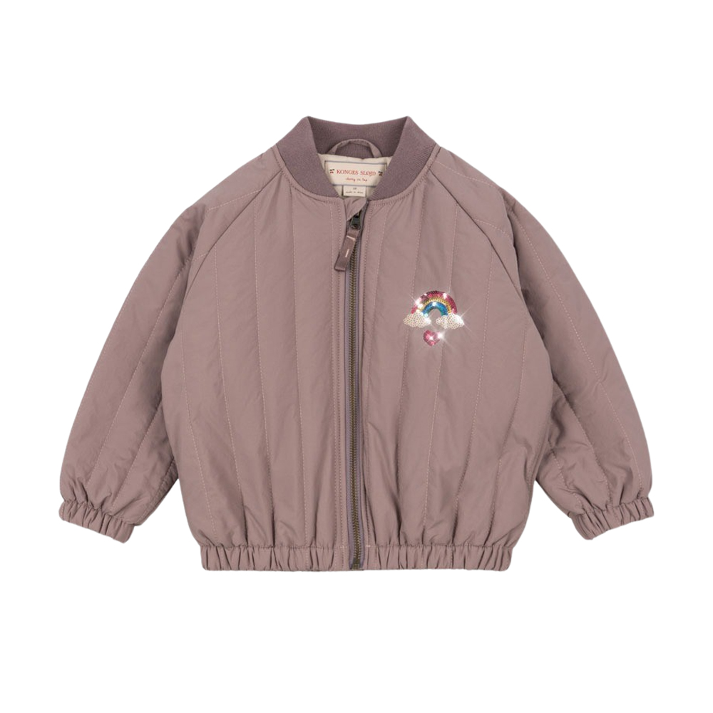 KS103490 TWILIGHT MAUVE Konges Sløjd Juno Sequin Bomber Jacket Twilight Mauve