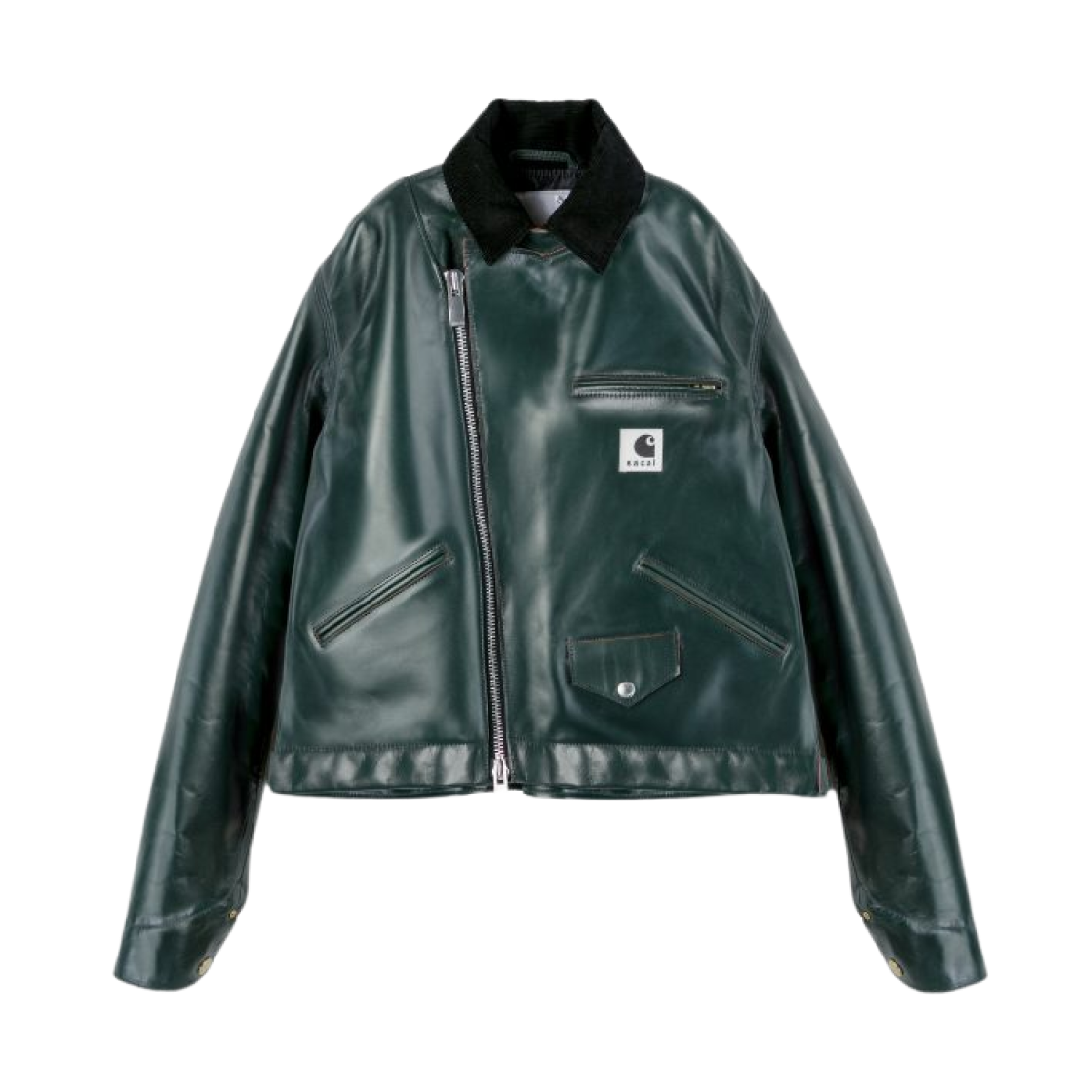 사카이 x 칼하트 WIP 레더 자켓 그린(Sacai x Carhartt WIP Leather Jacket Green) - 1