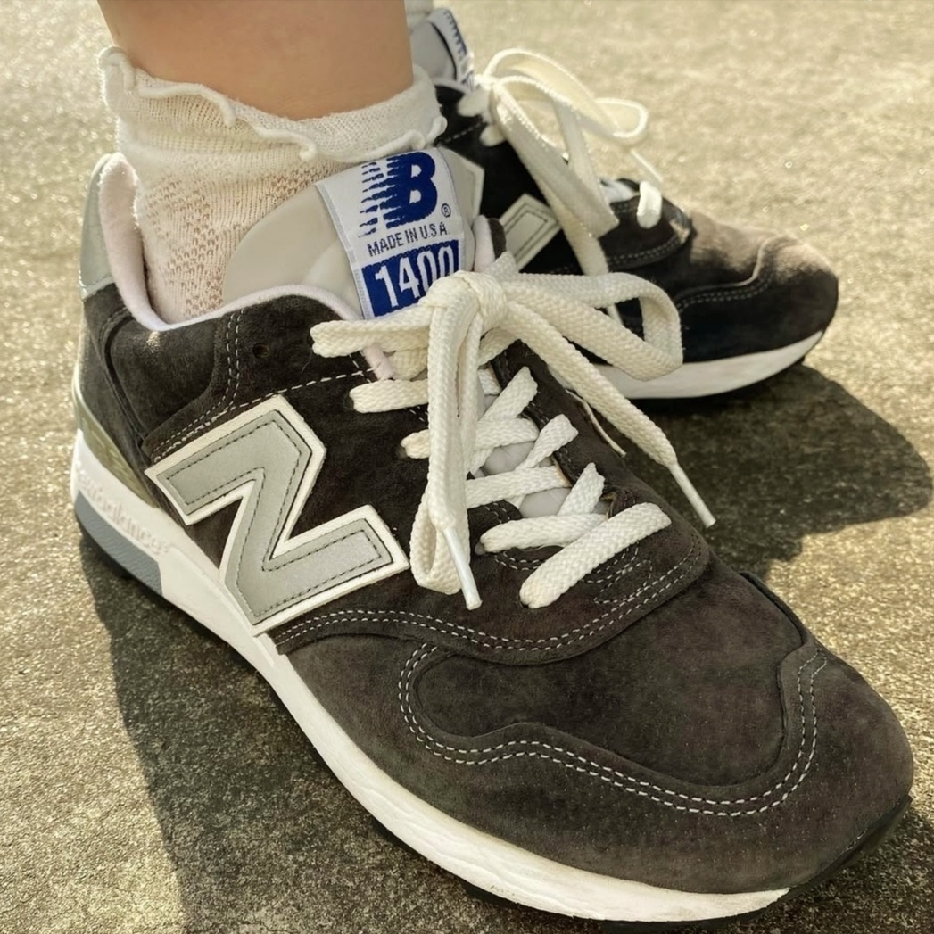 New Balance 1400 Made in USA Navy 착용 스타일