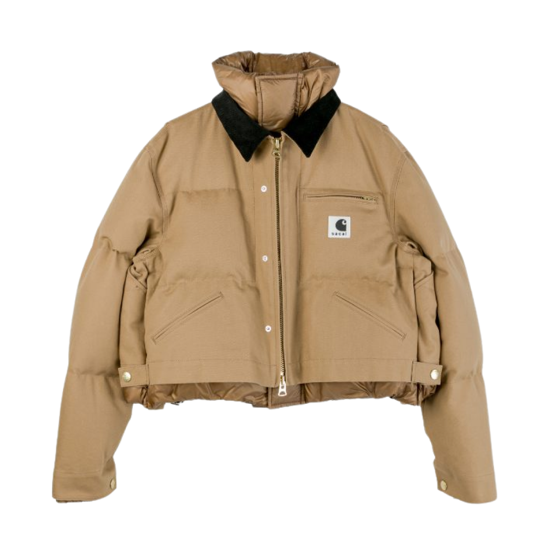 (W) 사카이 x 칼하트 WIP 덕 퍼퍼 자켓 베이지((W) Sacai x Carhartt WIP Duck Puffer Jacket Beige)