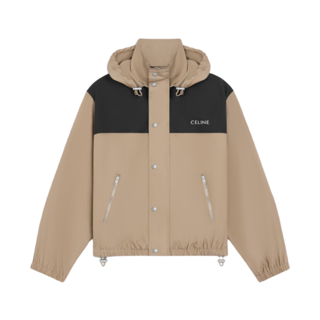 RV0SV0K56-02BG Celine Windbreaker in Nylon Beige