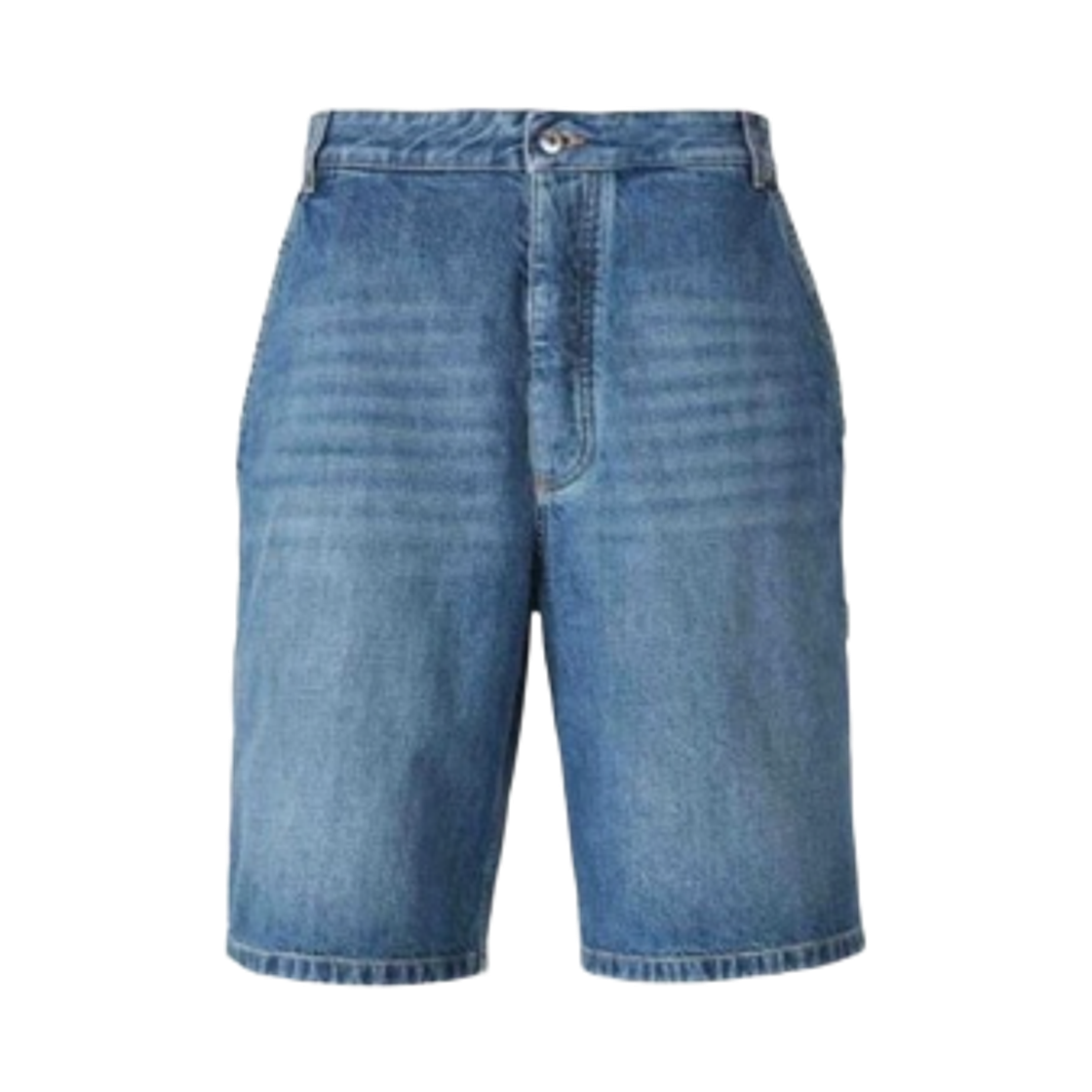 813524V42W04715 Bottega Veneta Vintage Indigo Cargo Denim Shorts Mid Blue