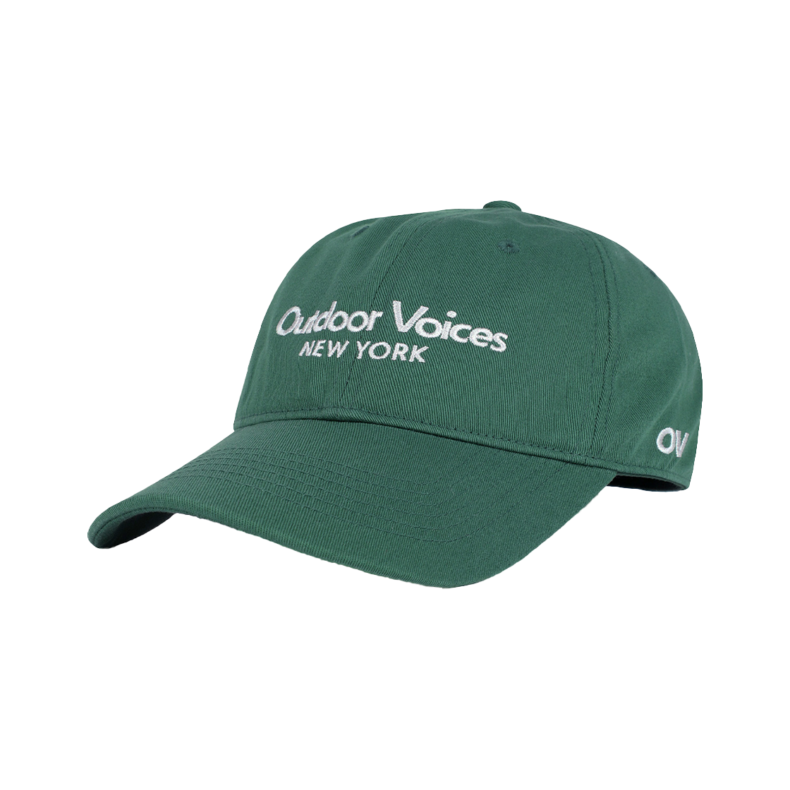 아웃도어보이스 클래식 로고 엔와이 코튼 캡 그린(Outdoor Voices Classic Logo Ny Cotton Cap Green)