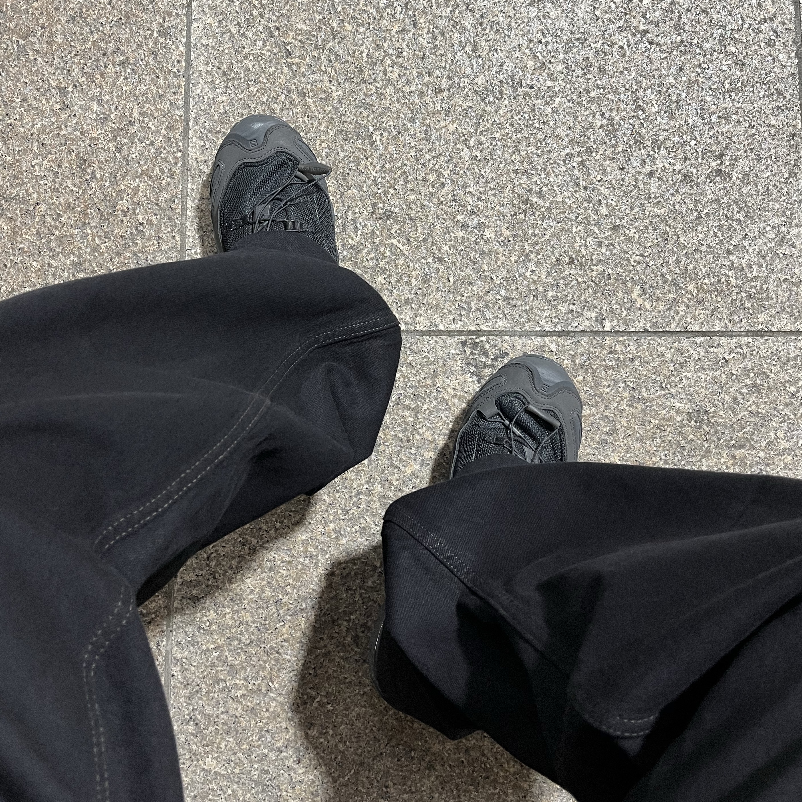 Salomon x Jeong Li XA Pro 3D Black Asphalt 착용 스타일