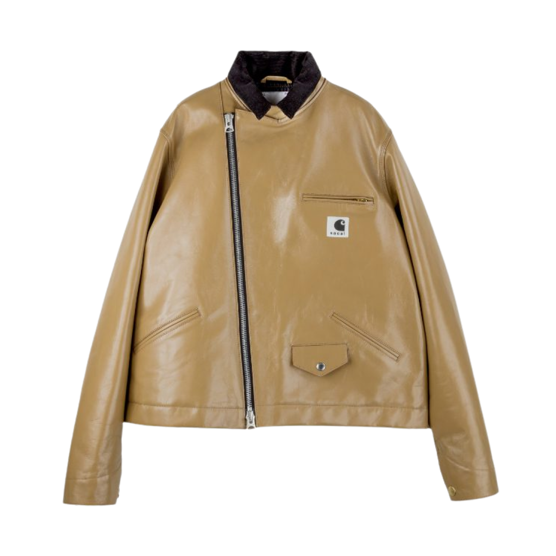 사카이 x 칼하트 WIP 레더 자켓 베이지(Sacai x Carhartt WIP Leather Jacket Beige) - 1