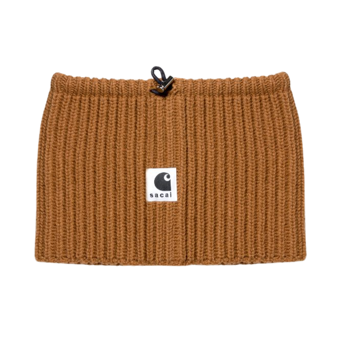25-00998S-651 Sacai x Carhartt WIP Wool Knit Neck Warmer Beige
