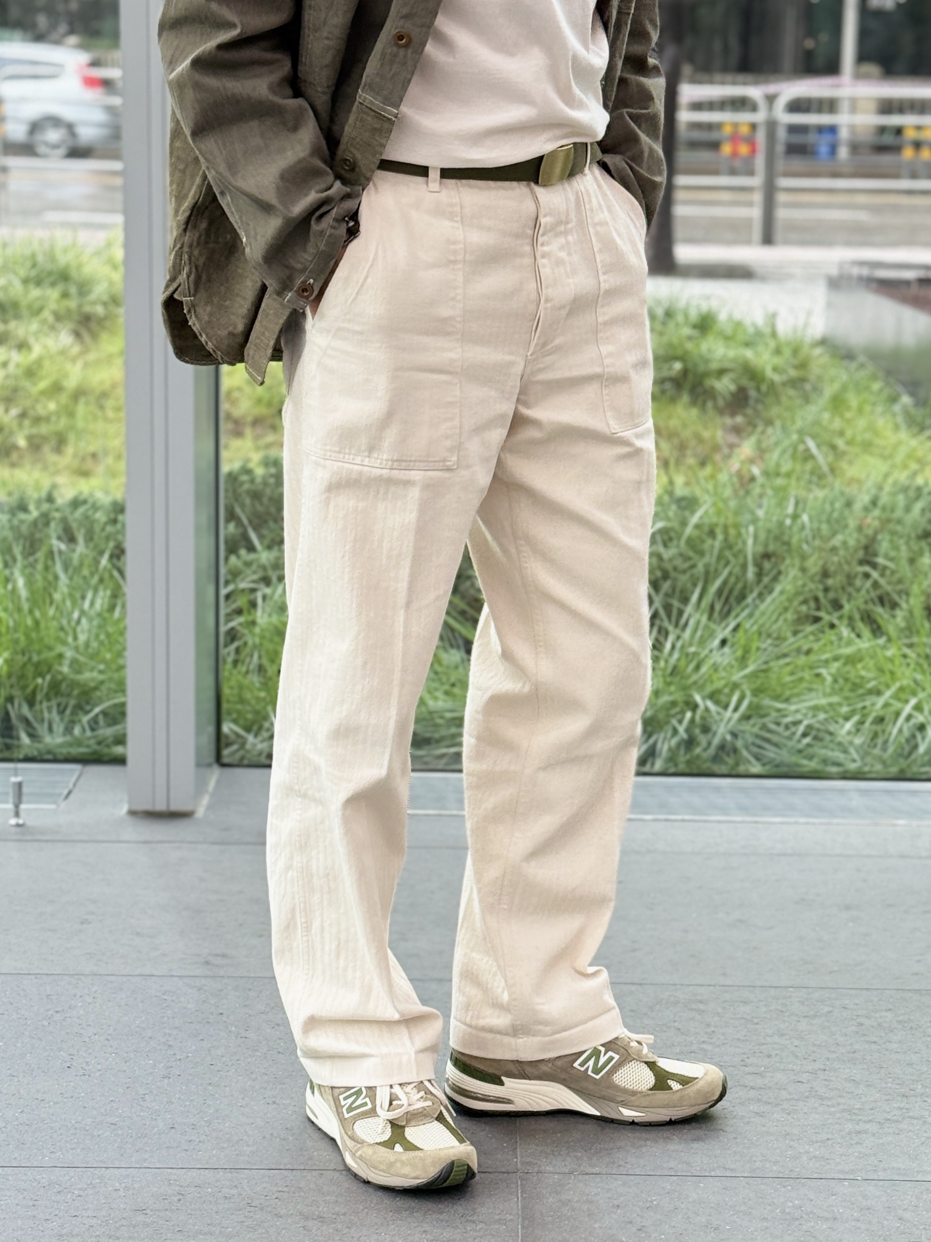 New Balance x Aime Leon Dore 991 Made in UK Grey 착용 스타일 - 6