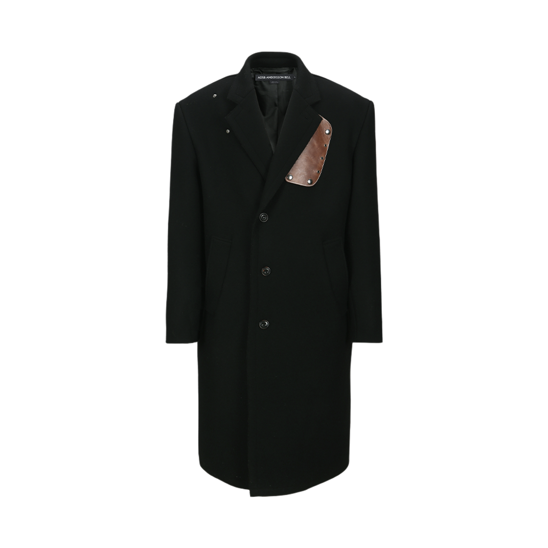 awa731u(BLACK) ADSB Andersson Bell Unisex James Wool Coat Black