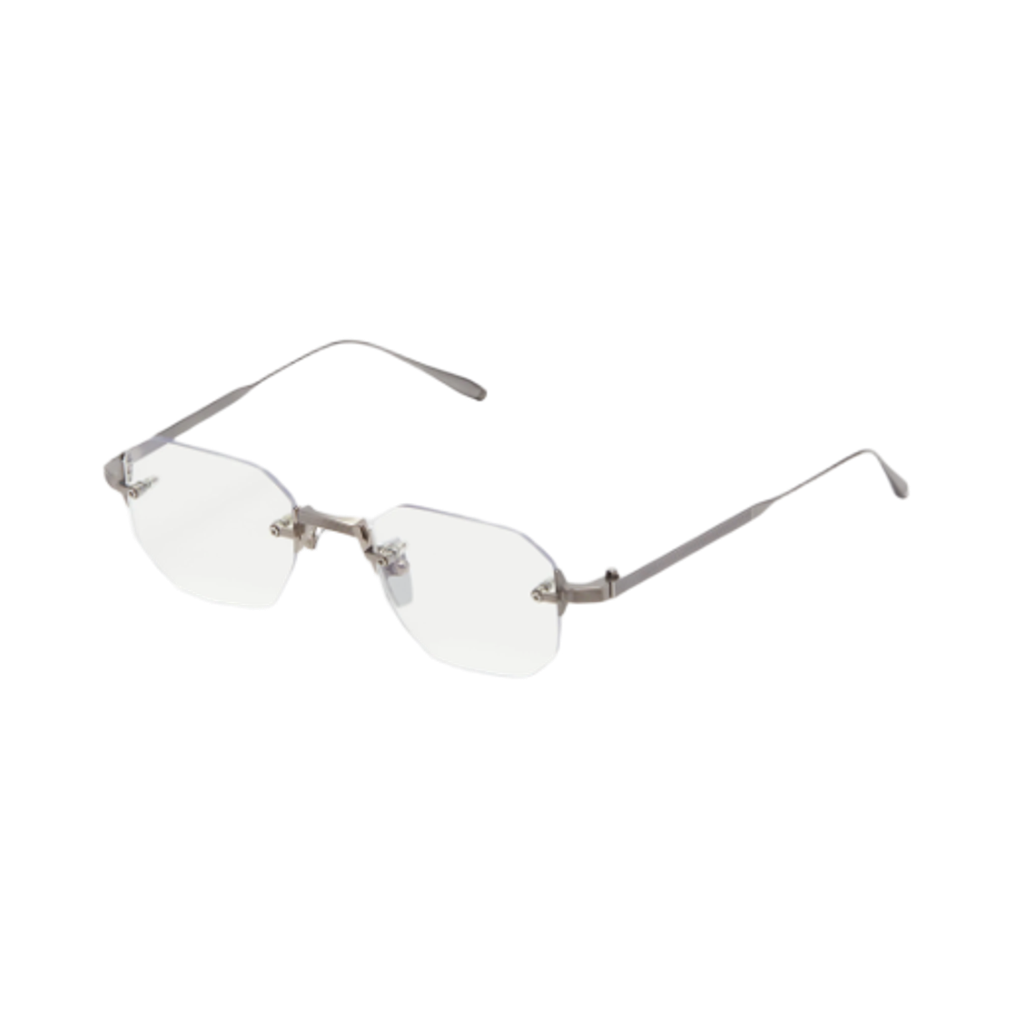 아코니 주노 - 원 RX 앤티크드 실버 클리어 렌즈(Akoni Juno - One RX Antiqued Silver Clear Lenses)