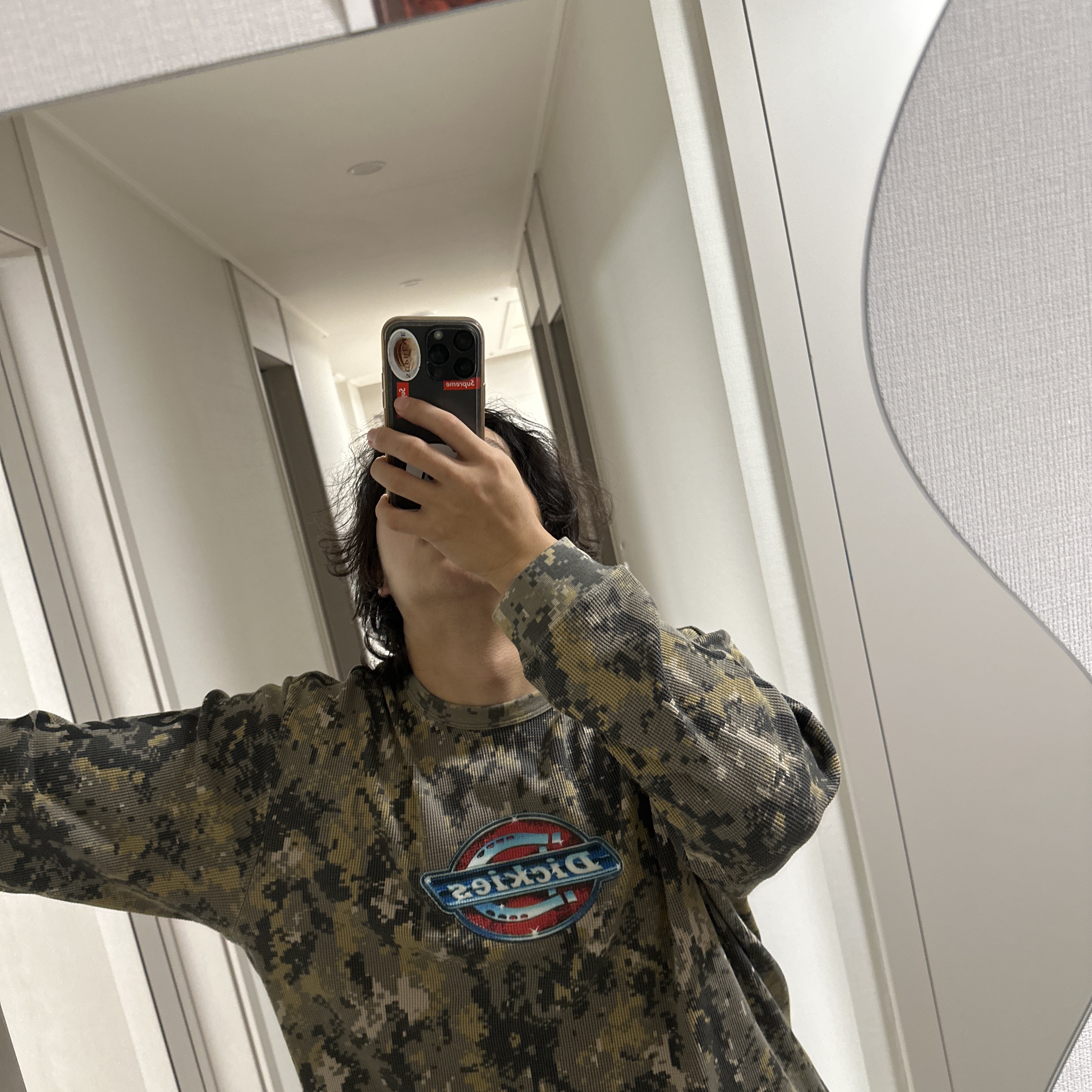 Supreme x Dickies Thermal Digi Camo - 25FW 착용 스타일 - 2