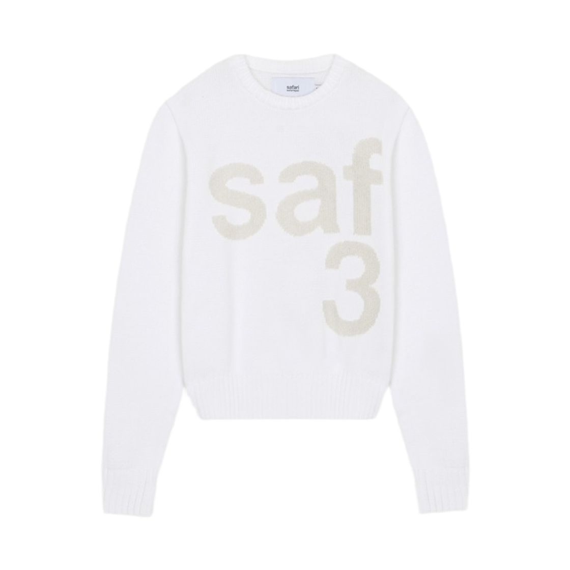 [예약 배송] 사파리스팟 우먼 1/2 베이직 사파리 니트 화이트