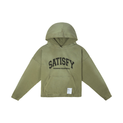 새티스파이 소프트셀 후드 선 블리치드 밀리터리 올리브(Satisfy Softcell Hoodie Sun Bleached Military Olive)