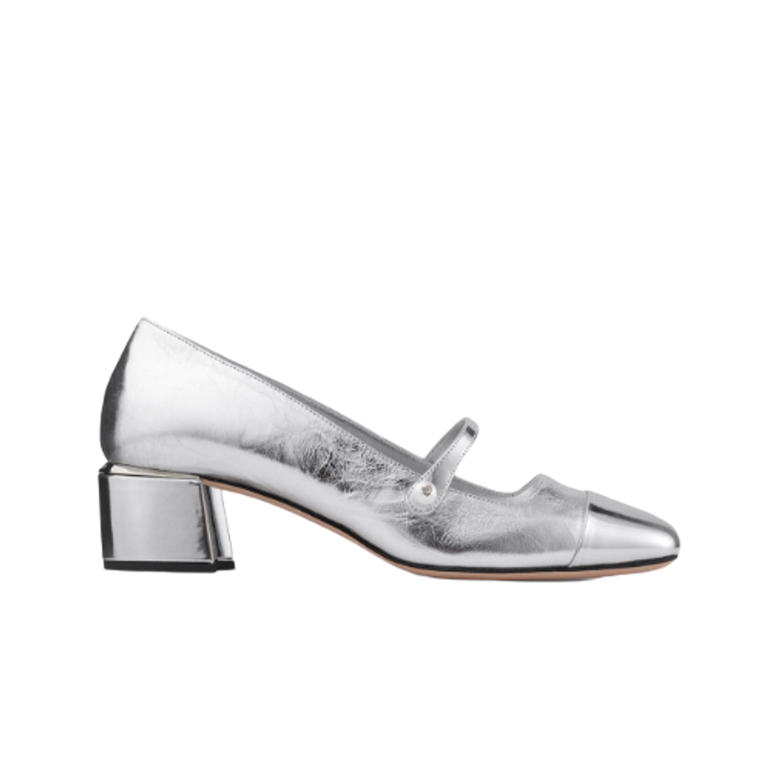 ELISA45OGD001367 (W) Jimmy Choo Elisa 45 Leather Pumps Silver