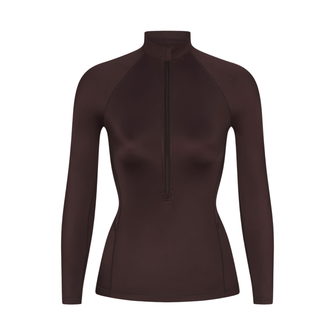 TPZUP7350W-PHO (W) NikeSKIMS Shine Long-Sleeve Half-Zip Top Phoenix