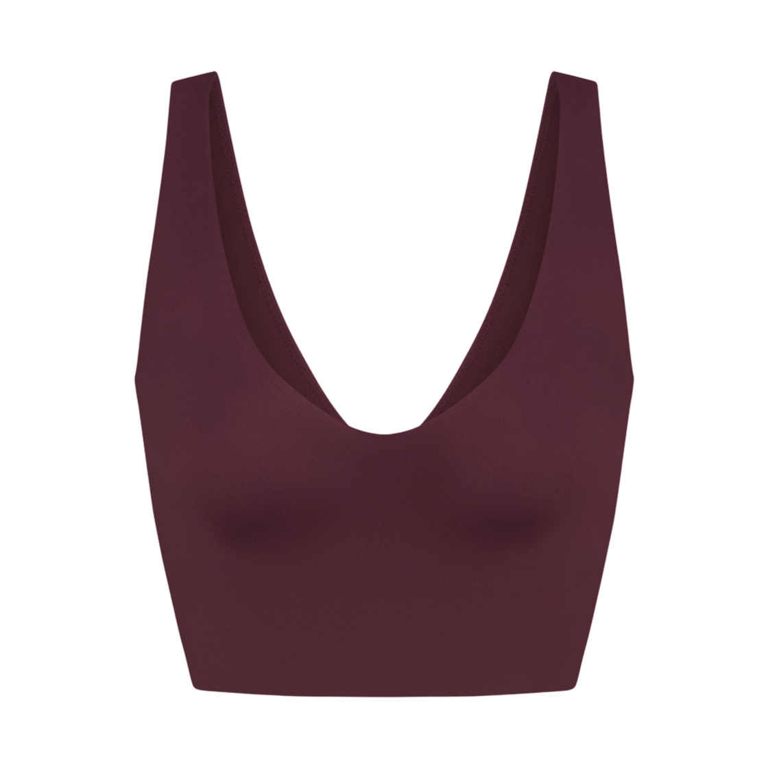 (W) 나이키스킴스 매트 브이넥 롱라인 브라 커런트((W) NikeSKIMS Matte V-Neck Long-Line Bra Currant) - 1