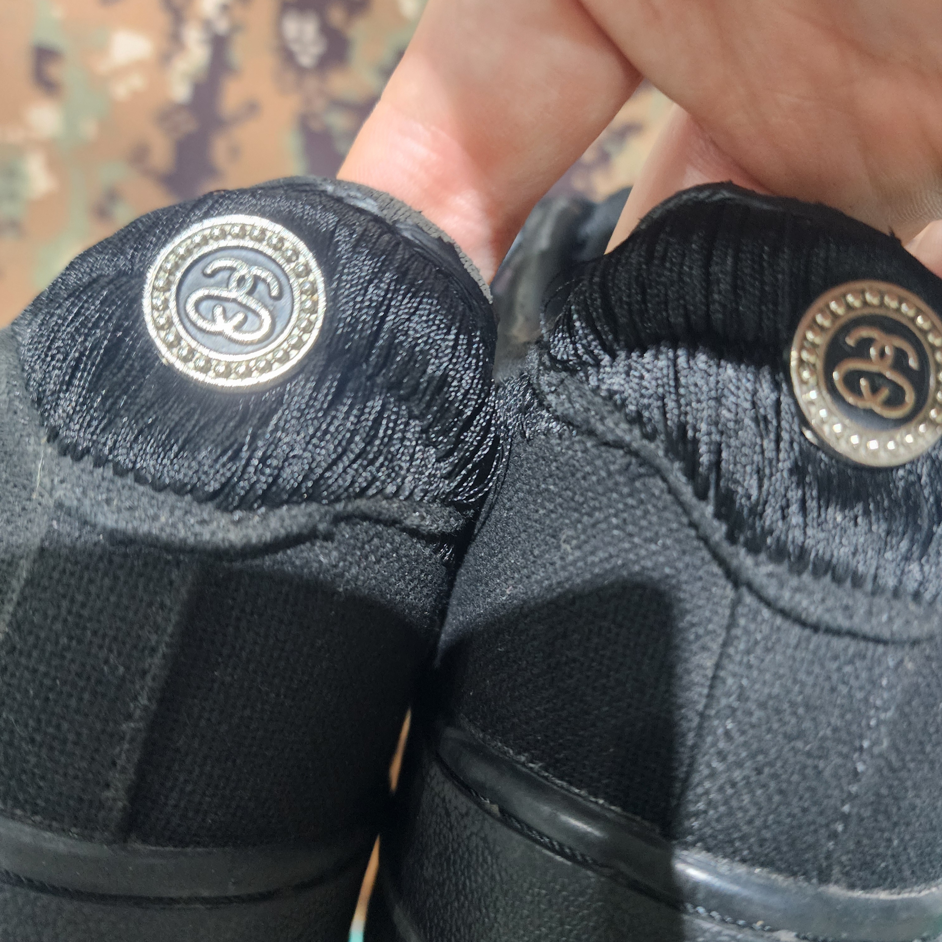 Nike x Stussy Air Force 1 Low Triple Black 착용 스타일