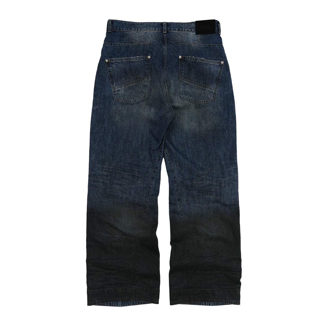 [더블적립]파프롬왓 파 트위스티드 오일 데님 팬츠([더블적립]Farfromwhat Far Twisted Oil Denim Pants) - 2